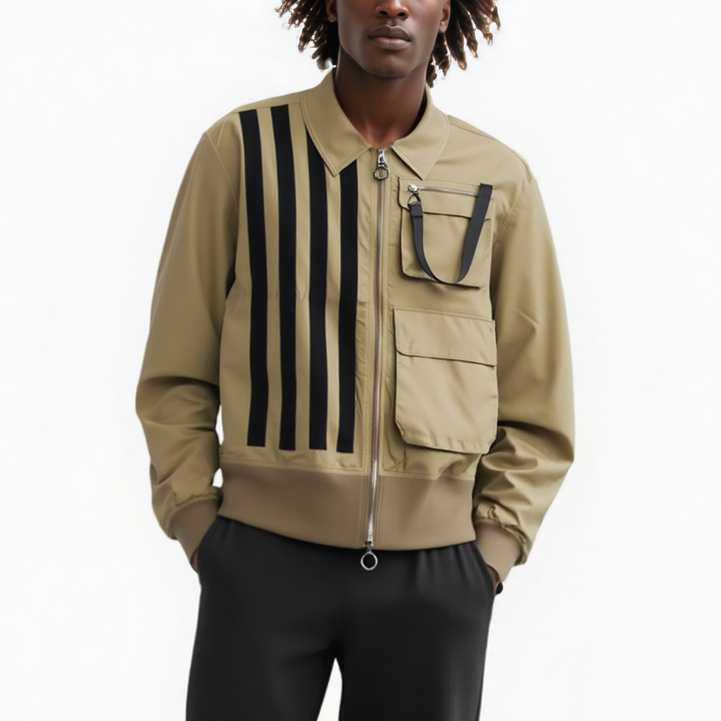 Konus Men's Bellow Flap Pockets jacket in Khaki