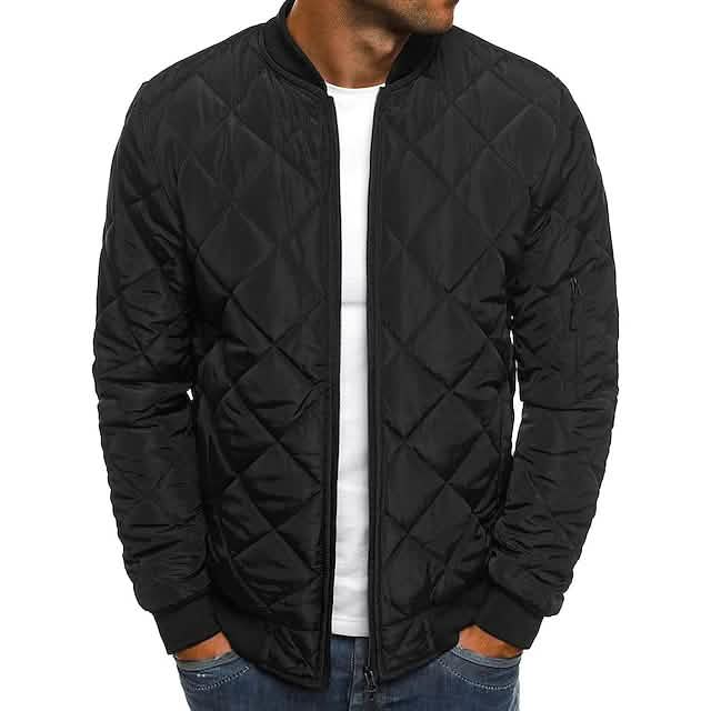 Men's Quilted Bomber Jacket