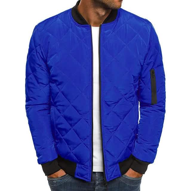 Men's Quilted Bomber Jacket